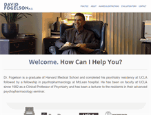 Tablet Screenshot of davidfogelson.com